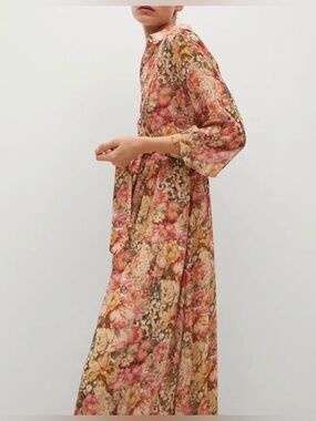 MNG Lined Floral Maxi Dress